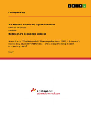 cover image of Botswana's Economic Success